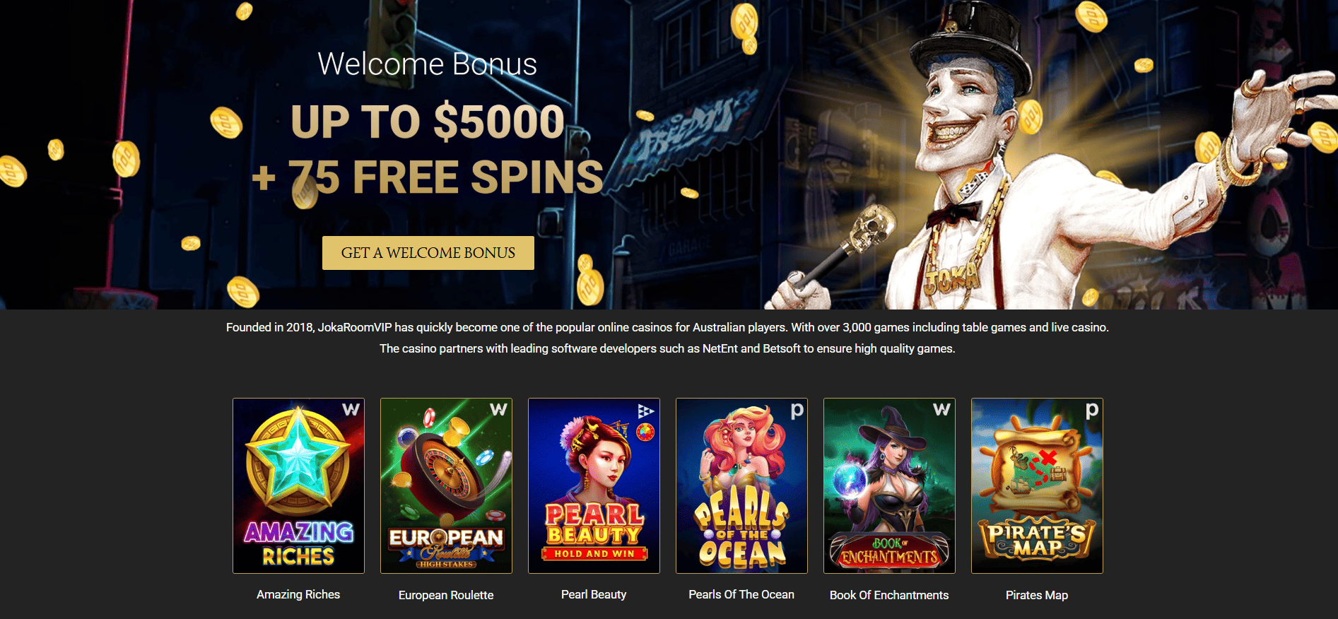 JokaRoom login