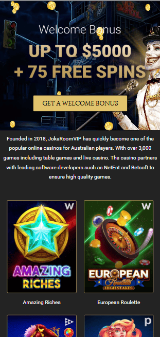 JokaRoom login